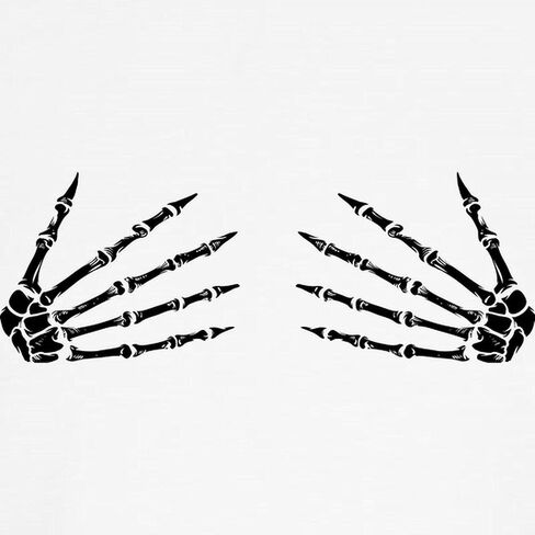 CafePress Skeleton Hands Funny Women Adult H Baseball Jersey Kids Cotton Baseball Jersey, 3/4 Raglan Sleeve Shirt in Saudi Arabia