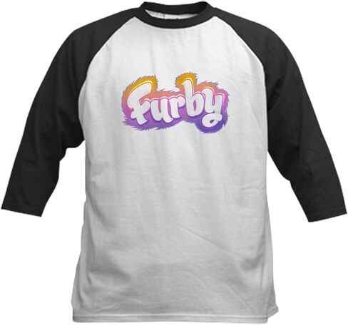Cafepress Furby Logo Kids Baseball T Shirt Kids Cotton Baseball Jersey ، 3/4 Raglan Sleeve Shirt in Saudi Arabia