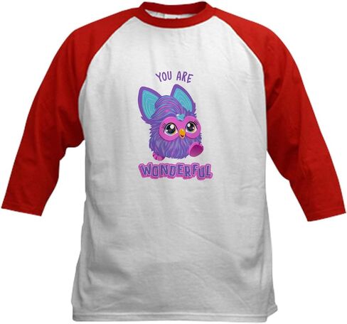 Cafepress furby أنت رائع أطفال البيسبول تي شيرت كيدز القطن القميص البيسبول ، 3/4 قميص الأكمام راجلان in Saudi Arabia