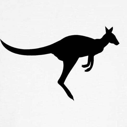 Cafepress Vintage Australian Kangaroo Black Baseball Jersey Kids Cotton Baseball Jersey ، 3/4 Raglan Sleeve Shirt in Saudi Arabia