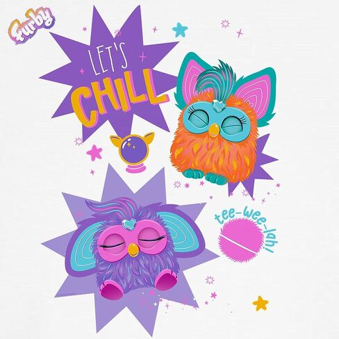 CafePress Furby Let's Chill Kids Baseball T Shirt Kids Cotton Baseball Jersey, 3/4 Raglan Sleeve Shirt in Saudi Arabia