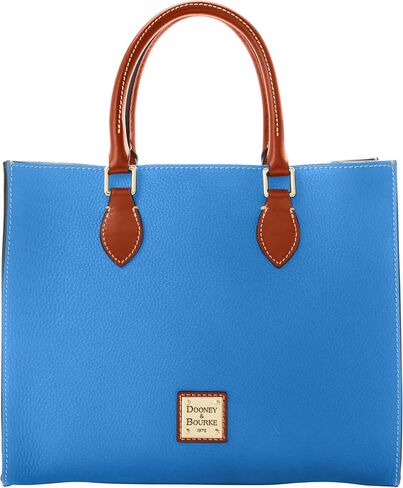 Dooney & Bourke Women's Janine Satchel in Pebble Grain Leather, Large Handbag with Adjustable Detachable Shoulder Strap in Kuwait