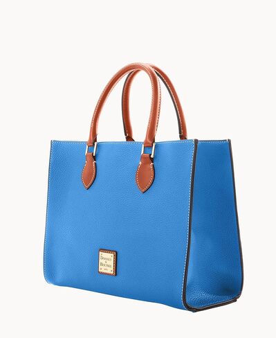 Dooney & Bourke Women's Janine Satchel in Pebble Grain Leather, Large Handbag with Adjustable Detachable Shoulder Strap in Kuwait