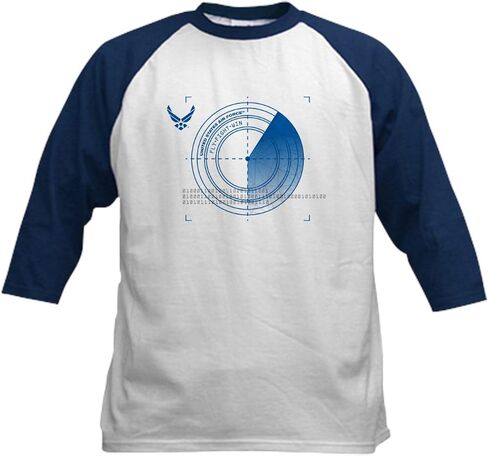 CafePress USAF Fly Fight Win Kids Baseball Tee Kids Cotton Baseball Jersey, 3/4 Raglan Sleeve Shirt in Saudi Arabia