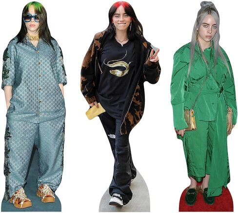نجم CS1395 Billie Eilish على الرف العلوي الحزمة من الورق المقام من الورق المقصورة ارتفاع 31 سم in Kuwait
