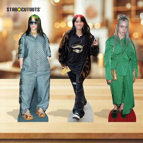 نجم CS1395 Billie Eilish على الرف العلوي الحزمة من الورق المقام من الورق المقصورة ارتفاع 31 سم in Kuwait
