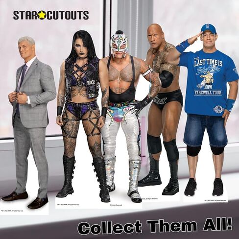 SC45777 Rhea Ripley Three Shelf Top Cardboard Cletouts Highta 31cm - مثالي لموضوع WWE ، والأحزاب ، وأعياد الميلاد والمراوح ، وزينة الغرفة والأحداث in Kuwait