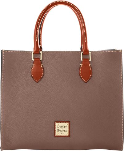 Dooney & Bourke Women's Janine Satchel in Pebble Grain Leather, Large Handbag with Adjustable Detachable Shoulder Strap in Kuwait