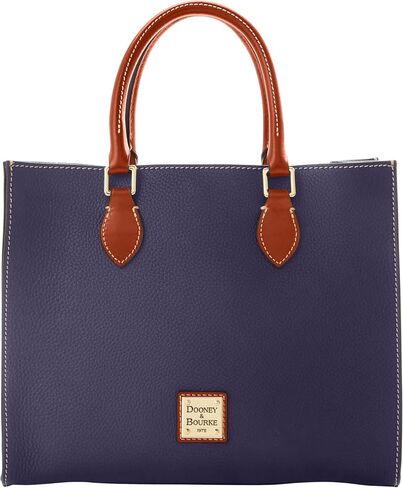 Dooney & Bourke Women's Janine Satchel in Pebble Grain Leather, Large Handbag with Adjustable Detachable Shoulder Strap in Kuwait