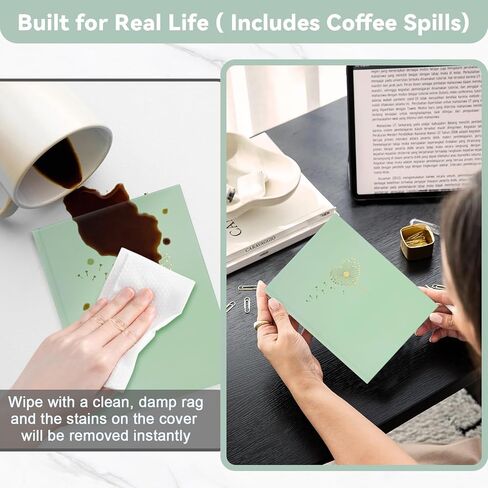 Small Photo Album 4x6 Pictures 2 Pack, Each Hold 36 Vertical Photos, Mini Waterproof Membrane Cover Picture Book for Wedding Baby Family Graduation Travel (Sage green with dandelion) in Saudi Arabia