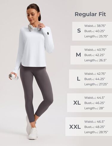 قمصان الشمس النسائية UPF 50+ Long Sleeve UV Protection Clothing SPF Tops Lightweight Equivitive Outdoor Outdoor in Kuwait