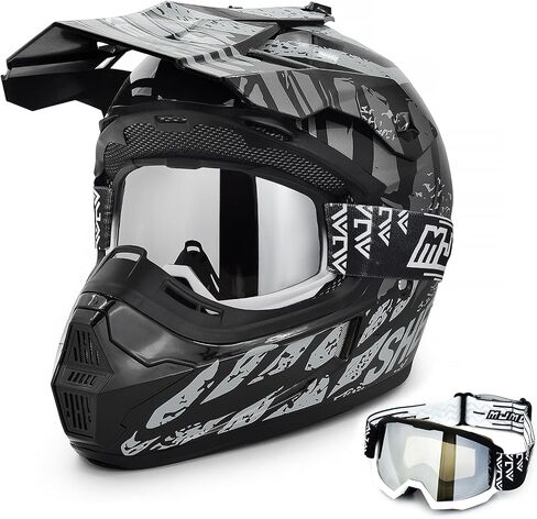 Motorcycle Goggles Men Women,UV400 protection Dirt Bike ATV MX DH Goggles Glasses,Anti-Slip Strap,Scratch-Proof in Kuwait
