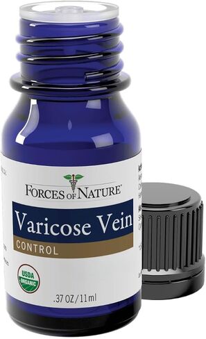Forces of Nature Varicose Veins Treatment, Organic Homeopathic Medicine, 0.37 Fl Oz, Helps Shrink & Reduce Appearance of Cellulite, Varicose & Spider Veins, Promotes Healthy Vein Circulation in Kuwait