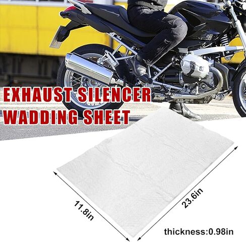 Muffler Mat, Motorcycle Fiberglass Exhaust Muffler Mat, Muffler Packing for 2-Stroke 4-Stroke Motorcycle ATV for Exhaust Pipe Wrap Silencer, Motorcycle Accessories in Kuwait