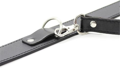 Women Punk Style Necklace: Soft Leather Neck Collars with Leash Set for Christmas Cosplay Gift in Saudi Arabia