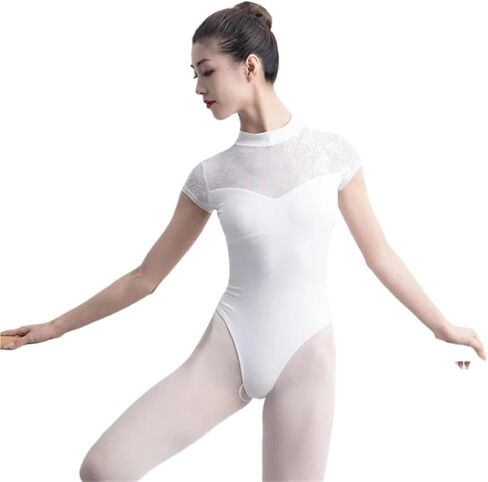 Ballet Tank Leotards Ballet Leotard Dance Short Sleeve Professional Yoga Gymnastics Swimwear in Saudi Arabia