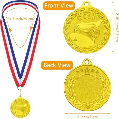 Football Medals for Kids, 12 Pack Golden Metal Medal Awards Football Team, Football Game Sports Day Favors Prizes for Boys Children Adults in Kuwait