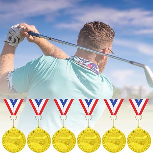 Football Medals for Kids, 12 Pack Golden Metal Medal Awards Football Team, Football Game Sports Day Favors Prizes for Boys Children Adults in Kuwait