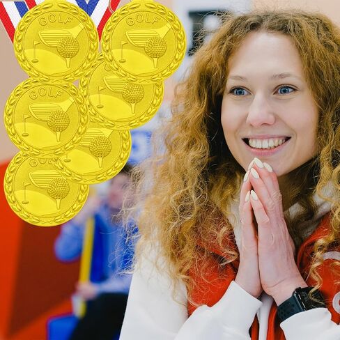 Football Medals for Kids, 12 Pack Golden Metal Medal Awards Football Team, Football Game Sports Day Favors Prizes for Boys Children Adults in Kuwait