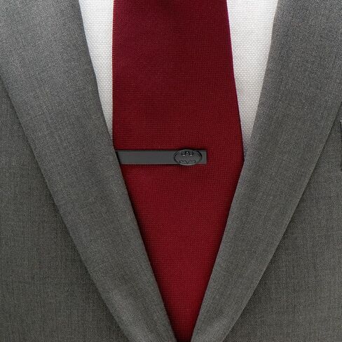 DC Comics Black Oval Batman Tie Bar, Officially Licensed in Saudi Arabia