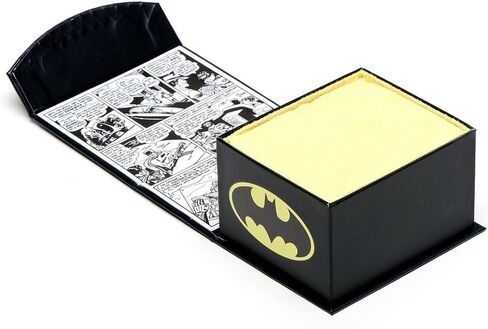 DC Comics Black Oval Batman Tie Bar, Officially Licensed in Saudi Arabia