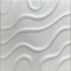 A La Maison Ceilings R136 Modern Art Foam Glue-up Ceiling Tile 20 in x 20 in (21.6 sq. ft./Case), Pack of 8, Ultra Pure White in Kuwait