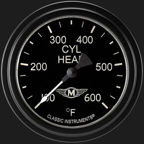 MA397BLF Moal Bomber 2 5/8" Cylinder Head Temp. Gauge in Saudi Arabia