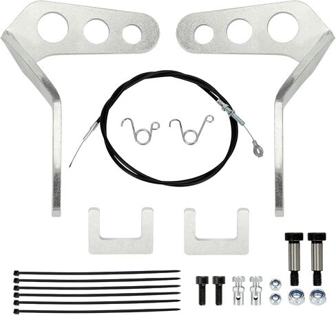 Heavy Duty Go Kart Gas Brake Pedals with Throttle Cable Kit Compatible with Most of Manco Go Cart Predator 196cc 212cc 6.5hp American Sportworks Carter Yerf Dog Kandi DIY Vintage Go-Kart Parts in Kuwait