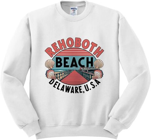 Teesandtankyou Travel Rehoboth Beach Sweatshirt للجنسين in Kuwait