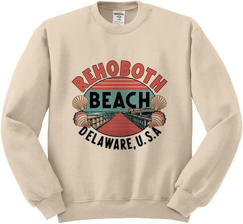 Teesandtankyou Travel Rehoboth Beach Sweatshirt للجنسين in Kuwait