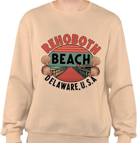 Teesandtankyou Travel Rehoboth Beach Sweatshirt للجنسين in Kuwait
