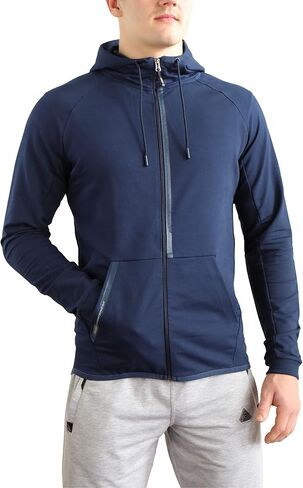 SCR Men's Hoodie for Tall, Average Men - Mens Hoodies with Pockets - Breathable Lightweight Zip Up Hooded Sweatshirt in Saudi Arabia