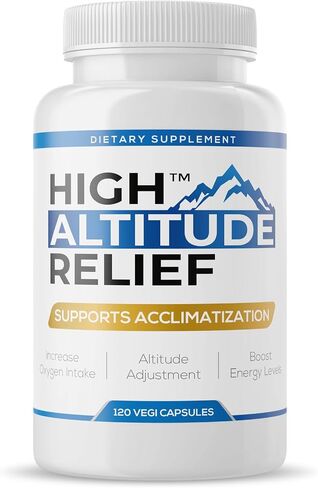 High Altitude Relief (120 ct.) - Colorado's #1 Product for Altitude Sickness Prevention, Reduce The Effects of High Altitude, Arrives in 2-3 Days, Made in The USA in Saudi Arabia