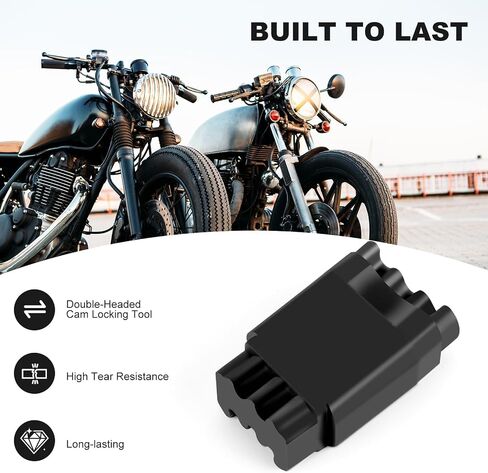 أداة قفل كاميرا مزدوجة الرأس متوافقة مع Harley Twin Cam 1999-2017 ، Dyna Models 1999-2006 ، M8 Milwaukee 8 Motors 2017-2024 ، Black in Kuwait