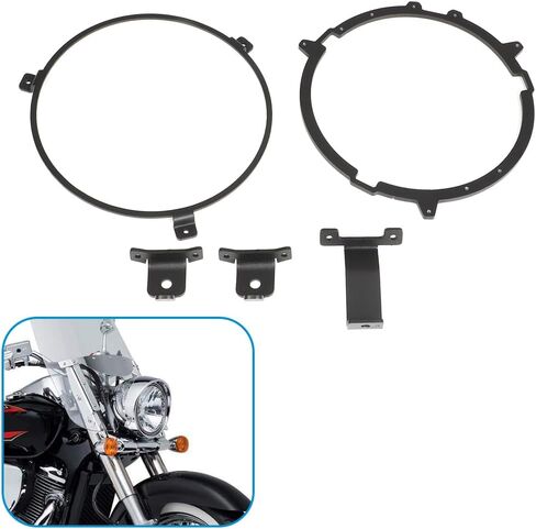 ل Suzuki C50/C90 7 "LED محول المصابيح الأمامية V2 Clamp Ring Boulevard 2005-13 in Kuwait