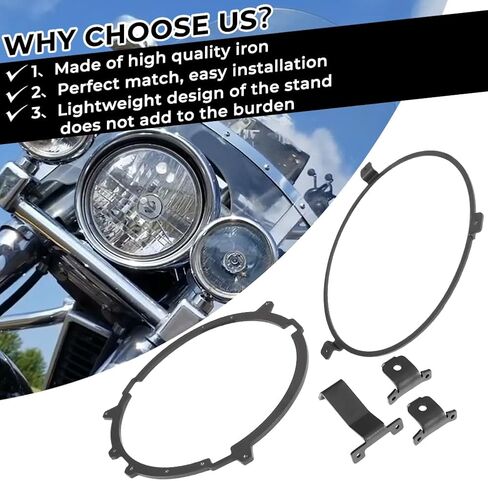 ل Suzuki C50/C90 7 "LED محول المصابيح الأمامية V2 Clamp Ring Boulevard 2005-13 in Kuwait