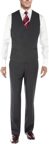 Salvatore Exte Men's Vested Three Piece Suit Blazer Jacket Dress Vest Plus Pant in Kuwait