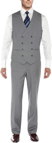 Salvatore Exte Men's Vested Three Piece Suit Blazer Jacket Dress Vest Plus Pant in Kuwait