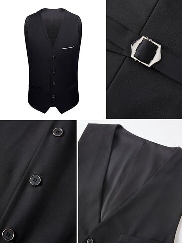 بدلة الرجال من 3 قطع شال صدر الباليرو مجموعة | سترة السترة Jacquard الأزهار ، سترة وسروال ضئيلة لحفل الزفاف in Kuwait