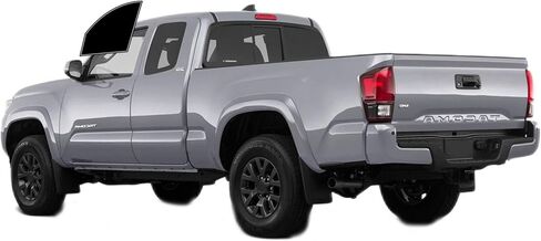 Precut Window Tint Film Front Two Door Windows Tint Film Cars Sun Blocking Protection Privacy Anti Shatter Glass 2 Ply Computer Cut 05% Tint Shade for Toyota Tacoma Access Cab 2016-2023 in Saudi Arabia