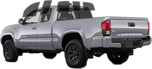 Precut Window Tint Film Front Two Door Windows Tint Film Cars Sun Blocking Protection Privacy Anti Shatter Glass 2 Ply Computer Cut 05% Tint Shade for Toyota Tacoma Access Cab 2016-2023 in Saudi Arabia