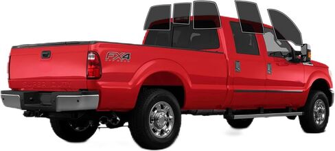 Precut Windows Tint Film All Sides Cars Sun Blocking Protection Privacy Anti Shatter Glass 2 Ply Film 25% Tint Shade kit for Ford F250 Crew Cab 2008-2013 in Saudi Arabia