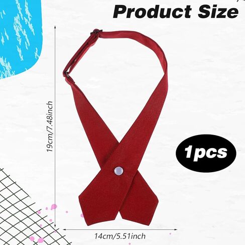 French Uniform Girls Tie, Adjustable Neck Tie, Cross Tie for Girl Boy School Uniform in Kuwait