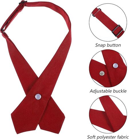 French Uniform Girls Tie, Adjustable Neck Tie, Cross Tie for Girl Boy School Uniform in Kuwait