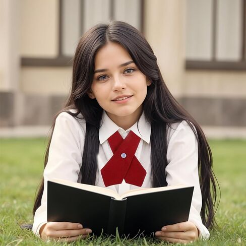 French Uniform Girls Tie, Adjustable Neck Tie, Cross Tie for Girl Boy School Uniform in Kuwait