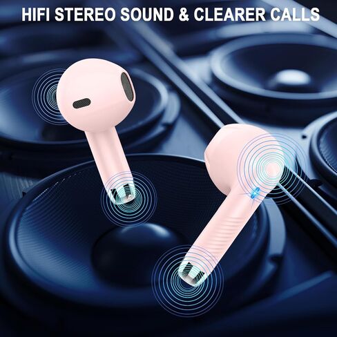 Jxrev Wireless Earbud Bluetooth Headphones Bluetoth Earbud LED Power Display, Touch Control, Ear Bud in-Ear Earphones with Mic for Android iOS, Super Light & Portable, IP7 Waterproof in Saudi Arabia