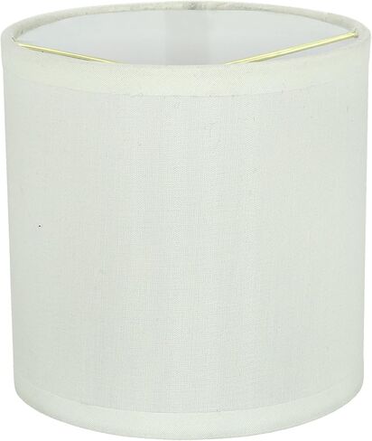Aspen Creative 31191 Transitional Drum (Cylinder) Shaped Clip-On Construction Lamp Shade in Grey, 5" wide (5" x 5" x 5") in Kuwait