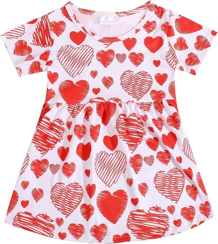 البنات الصغار بنطلون مجموعة الحب والملابس الوردية القلب مجموعة اللباس تي شيرت الكشك in Kuwait