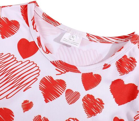 البنات الصغار بنطلون مجموعة الحب والملابس الوردية القلب مجموعة اللباس تي شيرت الكشك in Kuwait