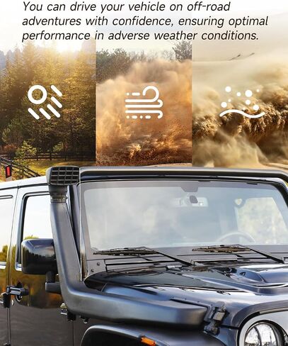 Findauto Car Snorkel Kit Fit for 1992-1999 لـ Jeep Wrangler Ram Comply System 4WD TJ 4.0 i6 in Saudi Arabia